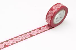 Washi lepilni trak - lace circle