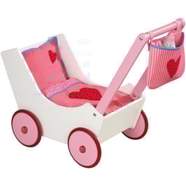 Otroški voziček - igrača - s torbico in stekleničko