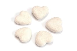 Set 5 srčkov iz filca