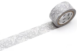 Washi lepilni trak - Pure bachelors button stone/linen