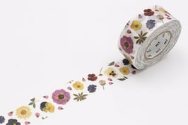 Washi lepilni trak - PRESSED FLOWER