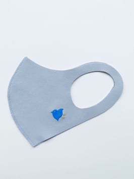 お守りマスク（ちどり青）ーC01