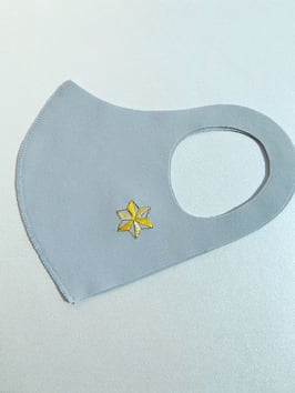 お守りマスク（麻の葉　黄）ーA02