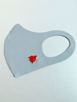 お守りマスク（ちどり赤）ーC02