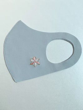 お守りマスク（麻の葉　ピンク）ーA01