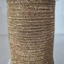 Cordino Strass 4mm Bianco/Champagne 1 metro