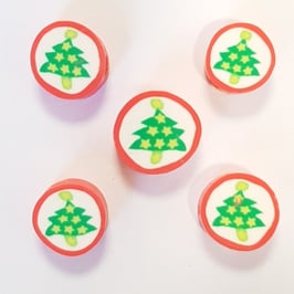 Pasta Polimerica Perline Natale Abete 9mm