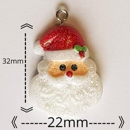 Ciondolo Natale Babbo Natale 22x32mm