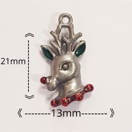 Ciondolo Natale Renna 13x21mm