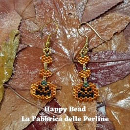 KIT Halloween Miyuki Orecchini Zucche Tris