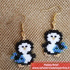 KIT Natale Miyuki Orecchini Pinguino