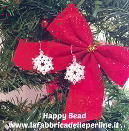 KIT Natale Miyuki Orecchini Fiocco di Neve