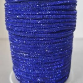 Cordino Strass 4mm Blu 1 metro