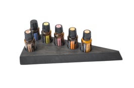 Mooreichenholz Design Display Doterra für 6 ätherische Öle 15 ml Fl. Nr.2
