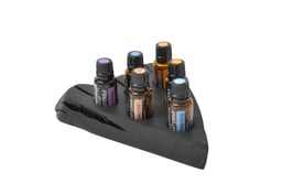 Mooreichenholz Design Display Doterra für 6 ätherische Öle 15 ml Fl. Nr.3