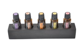 Ebenholz Design Display Doterra für 5 ätherische Öle 15 ml Fl. Nr.2