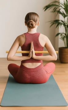 Auseinanderschraubbarer Yoga-Stab 121 cm