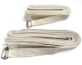 Yogagurte 300/400 x 2,5 cm yogawood mit Schiebeverschluss