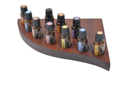 Sapeliholz Design Display Doterra für 10 ätherische Öle 15 ml Fl. Nr.1