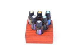Padoukholz Design Display Doterra für 6 ätherische Öle 15 ml Fl. Nr.7