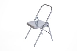 Yogastuhl silber, weiß, schwarz - mit Doppelgelenk, klappbar yogawood