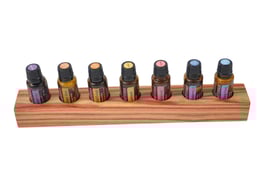 Rosenholz Design Display Doterra für 7 ätherische Öle 15 ml Fl. Nr.1
