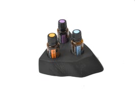 Mooreichenholz Design Display Doterra für 3 ätherische Öle 15 ml Fl. Nr.6