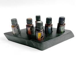 Mooreichenholz Design Display Doterra für 6 ätherische Öle 15 ml Fl. Nr.1