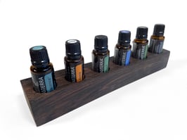 Mooreichenholz Design Display Doterra für 6 ätherische Öle 15 ml Fl. Nr.8