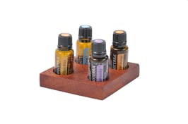 Palisanderholz Design Display Doterra für 4 ätherische Öle 15 ml Fl. Nr.2