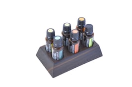 Mooreichenholz Design Display Doterra für 6 ätherische Öle 15 ml Fl. Nr.4