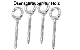 Ösenschrauben für Holz/Karabiner Haken für Yogaseile/Yoga Taue/Gurtbandschlingen...