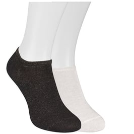 Sneakersocken 2 Paar in schwarz