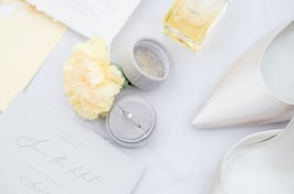 Ringbox rund, Farbe PLATIN