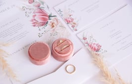 Ringbox rund, Farbe ROSENHOLZ