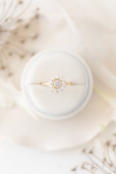 Ringbox rund, Farbe CREME