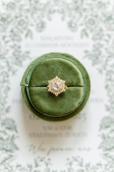 Ringbox rund, Farbe OLIVE