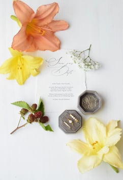 RINGBOX für 3 Ringe, achteckig, TAUPE