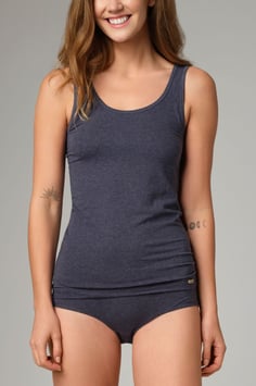 comazo earth Unterhemd Achselträger marine melange