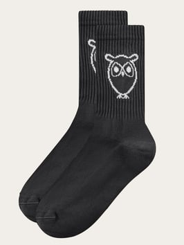 Knowledge Cotton Apparel 2er Pack Tennissocken schwarz