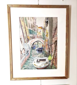 Anger, Heinz - Motorboot im Kanal Venedig