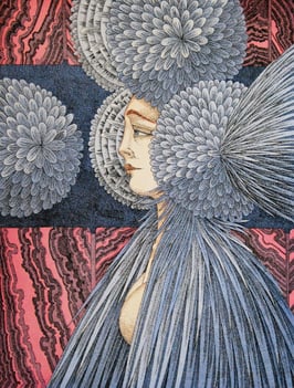 Hutter, Wolfgang - Mädchen mit Blütenmantel