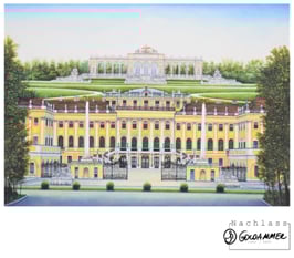 Goldammer, Karl Nachlass - Schloss Schönbrunn mit Gloriette