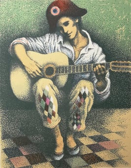 Kies, Helmut - Harlekin mit Gitarre