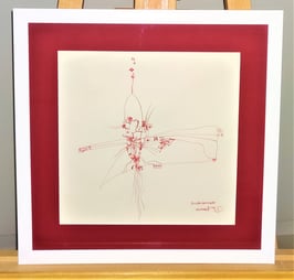 Goldammer, Karl Originale Zeichnung - Einzellerhubschrauber 1976