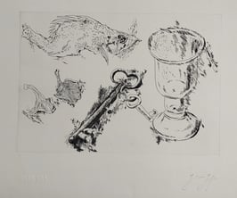 Grass, Günter - Stillleben (Wewelflether Blatt)