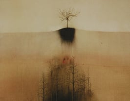 Balluf, Ernst - Baum auf Hügel