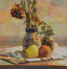 Bayer, Franz - Stillleben mit Vase und Früchten