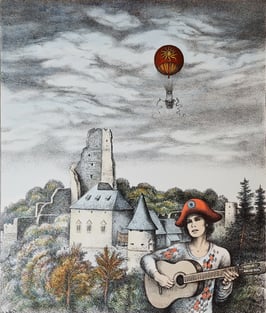 Kies, Helmut - Troubadur vor Burgruine