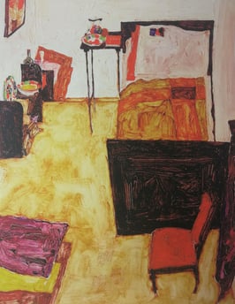 Schiele, Egon - The artists room in neulengbach